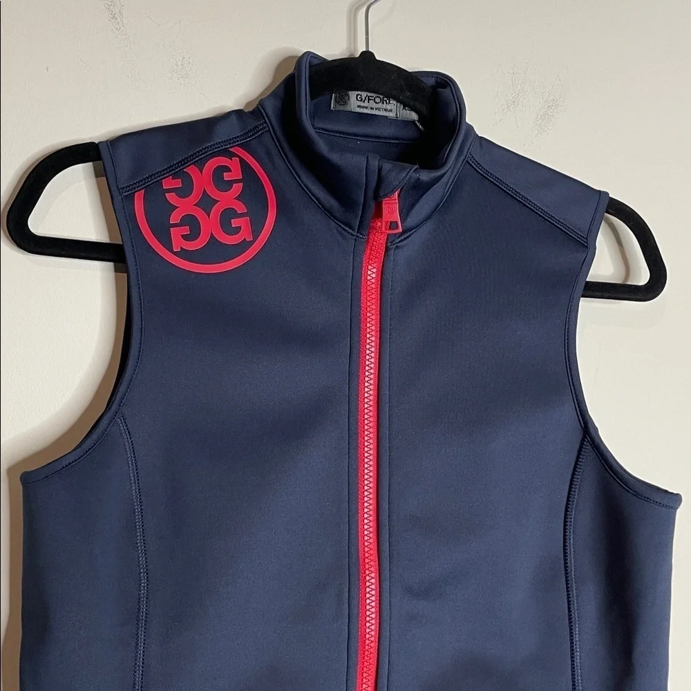 G/FORE | Women’s Navy & Red Fleece Lined Vest Size XS NWT